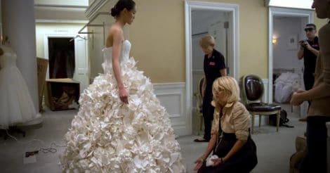 Toilet Paperized Wedding  Dress